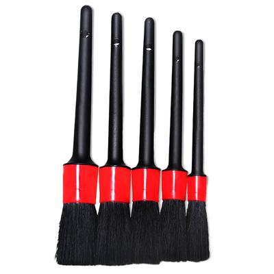 5Pcs Car Detail Brush Car Brush Soft Bristle Wheel Interior Cleaning Brush Car Fine Washing Beauty Tools