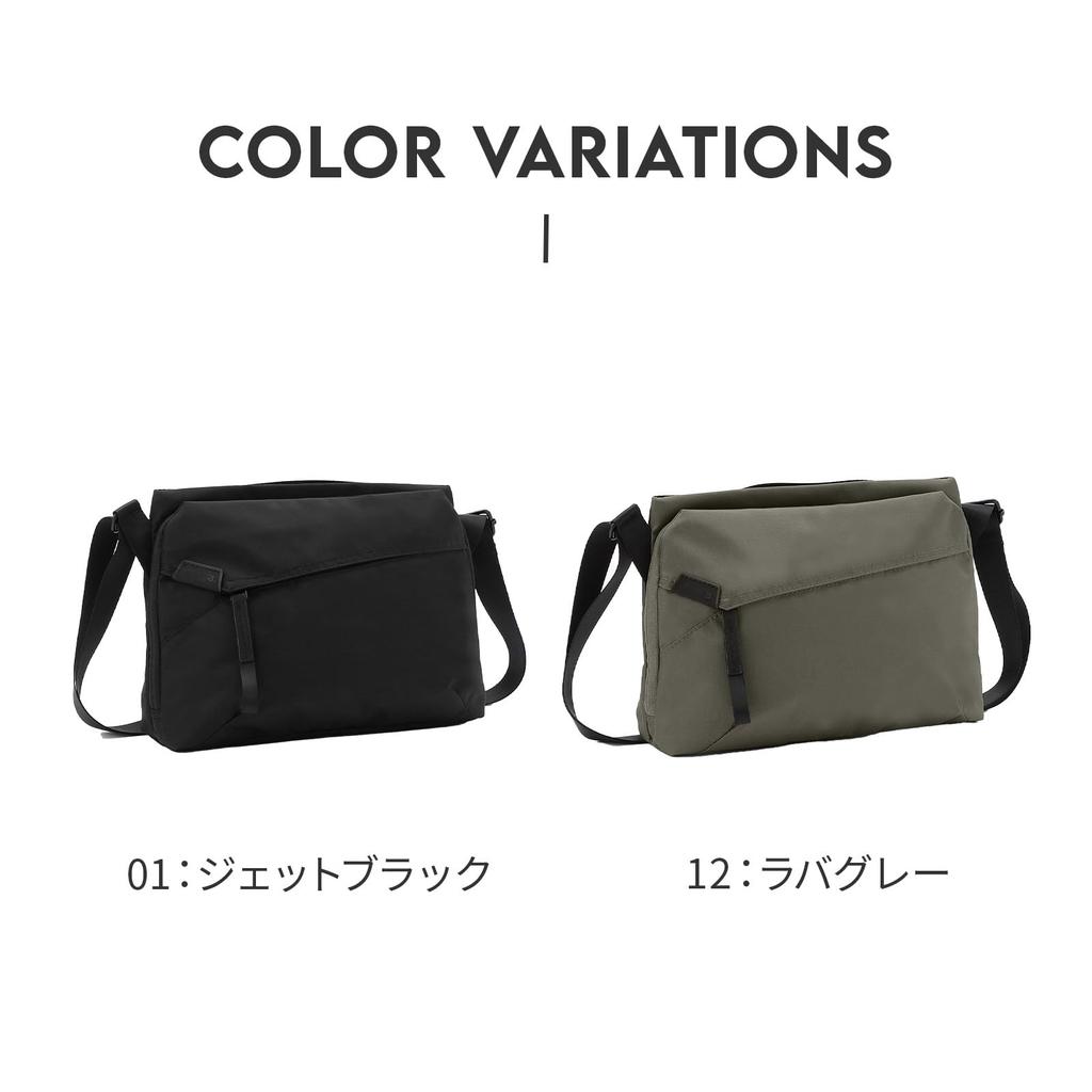 Shoulder Bag for Women and Lightweight 7 Ample Sani 20402 Lava Gray [Ace Gene] Men, 4L, Horizontal, (240g), Pockets, Storage,