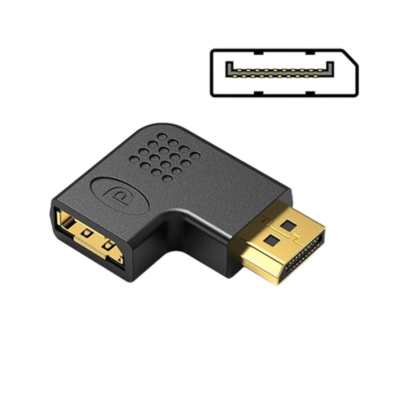 Professional 8K  90 Degree Adapter Converter Connector Male to Female Video for Laptop Monitor Projectors