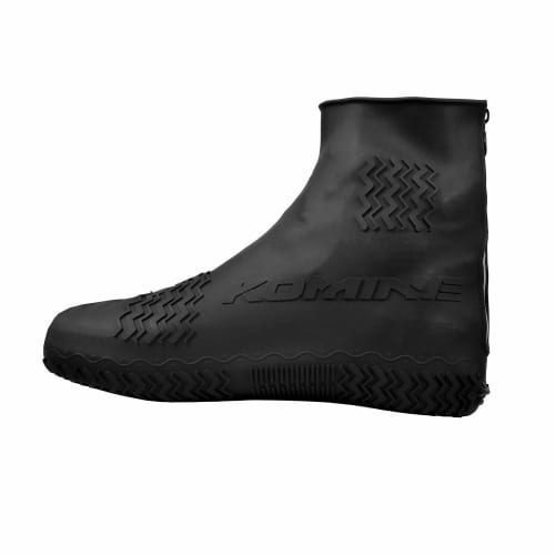KOMINE Motorcycle Back Zipper Silicone Rain Boot Cover Black Free RK-360 Waterproof Rain Gear