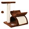 Cat Tree, Cat Tower for Kittens with Rotatable Top Bar, Sisal Scratching Post, Tunnel, Dangling Balls - Brown