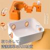 Hamster Small Animal Made of Assembly Set Including Water Length Easy To Easy To Full of Ventilation Gorgeous Orange Diameter 12cm Wheels QD-WST Cage,