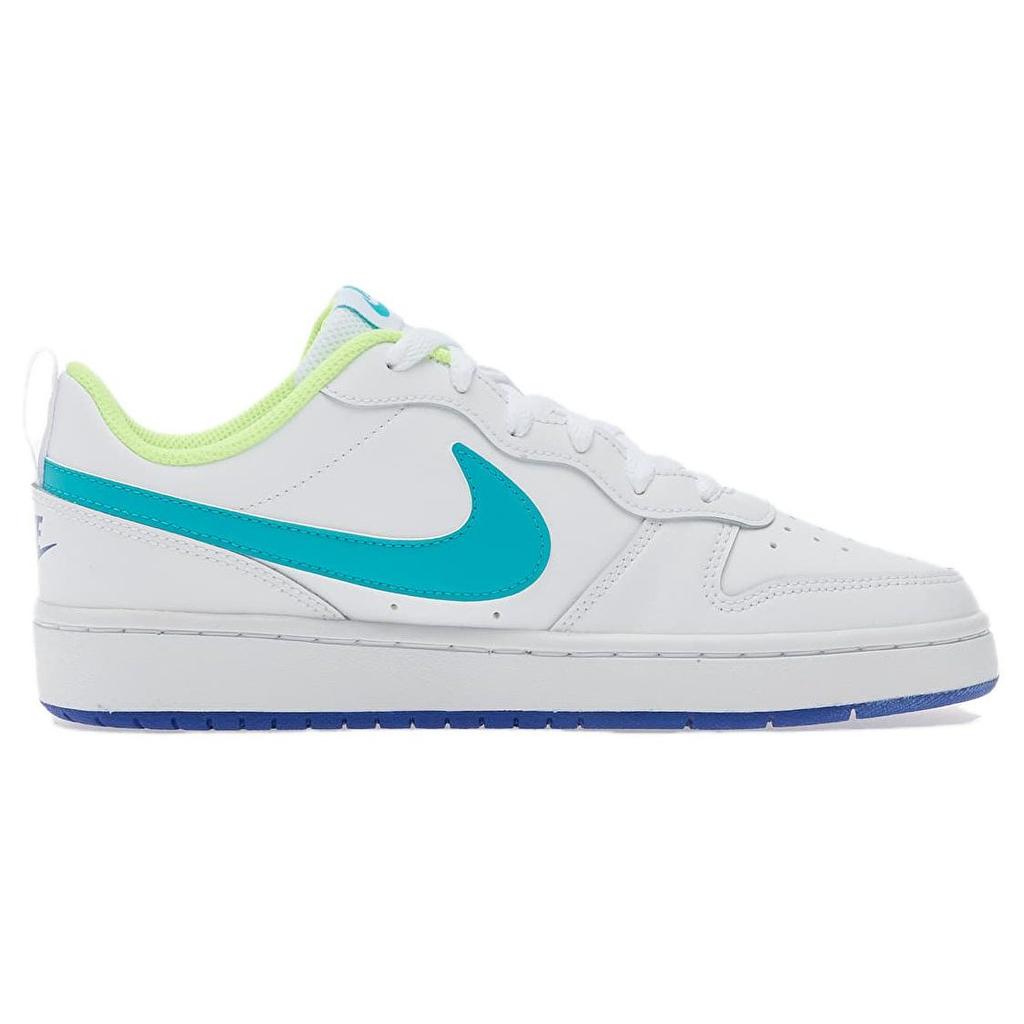 Nike Court Borough Leather Low Top Skateboard Shoes White Light Blue Unisex BQ5448-105