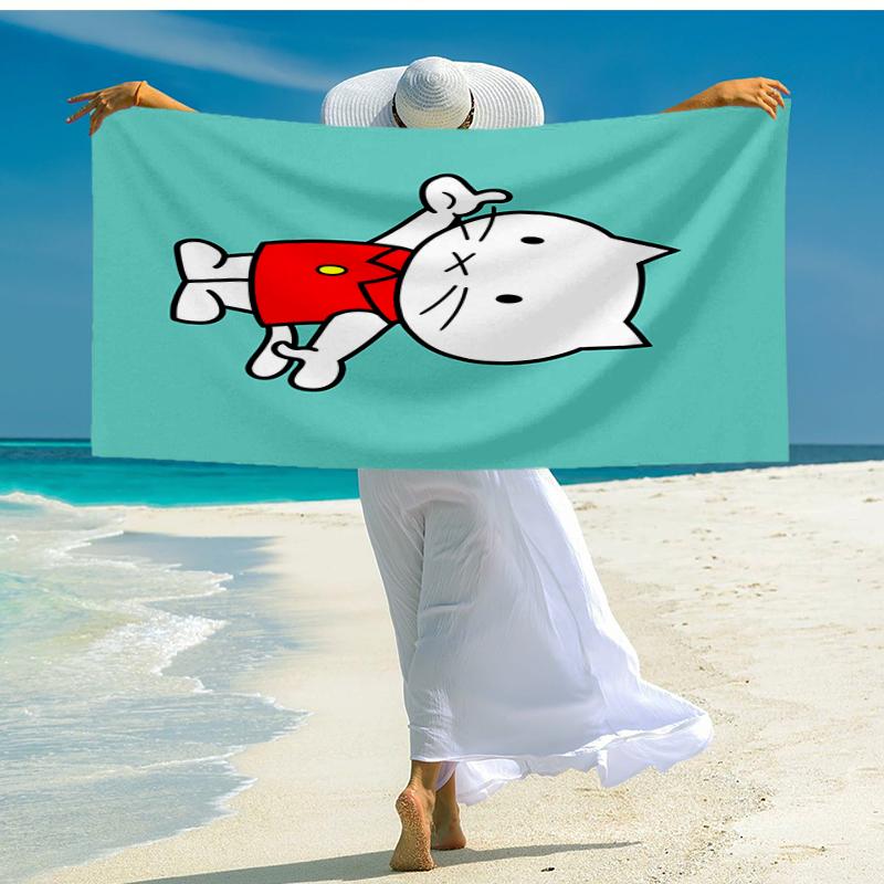 Ultra-Soft Beach Towel with Musti Theme,Ideal for Pool - Camping, Diving - Perfect Travel Essential, Vibrant Beach Towel.