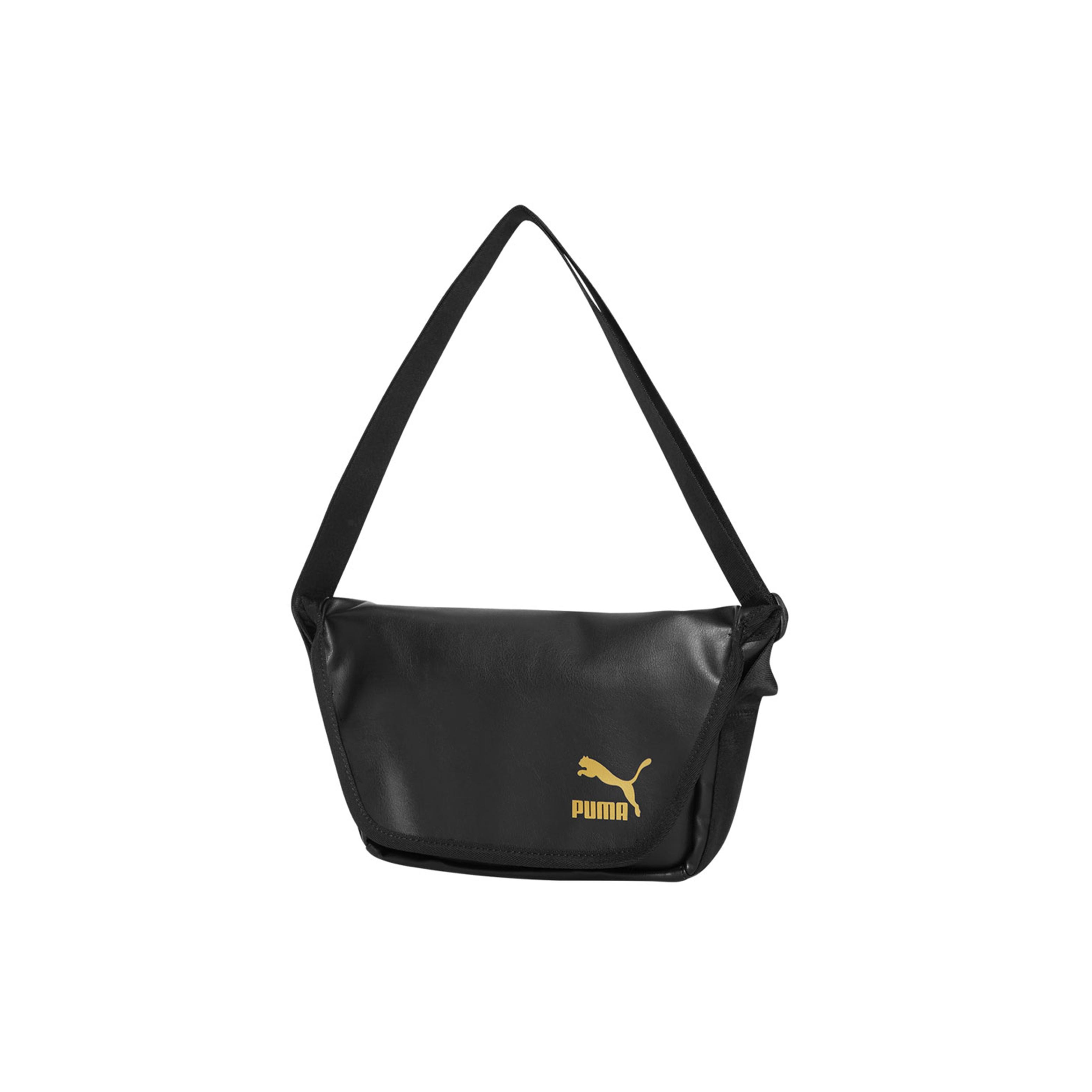 

New PUMA Artificial Leather Messenger Bag, Crossbody Bag, Shoulder Bag Regular Unisex Black 078532-01 35.1*2.0*20.1CM