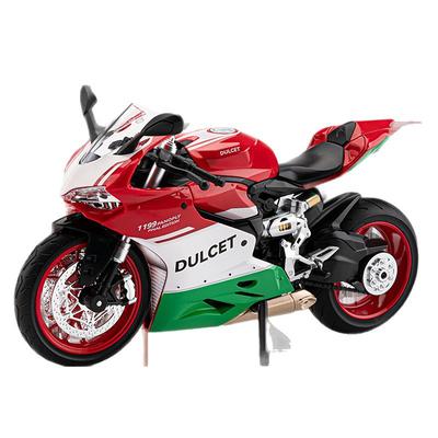 1/9 Ducati 1199 Panigale Legering Sportmotor Model Diecasts Metaal Straatrace Motorfiets Model Geluid en Licht Kinderspeelgoed Cadeau