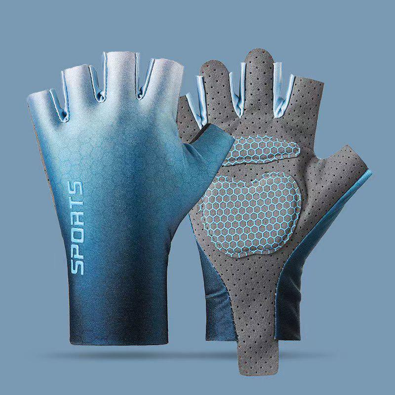 Kids' Non-Slip Half-Finger Sports Gloves for Cycling, Skating, and Fitness with Palm Protection