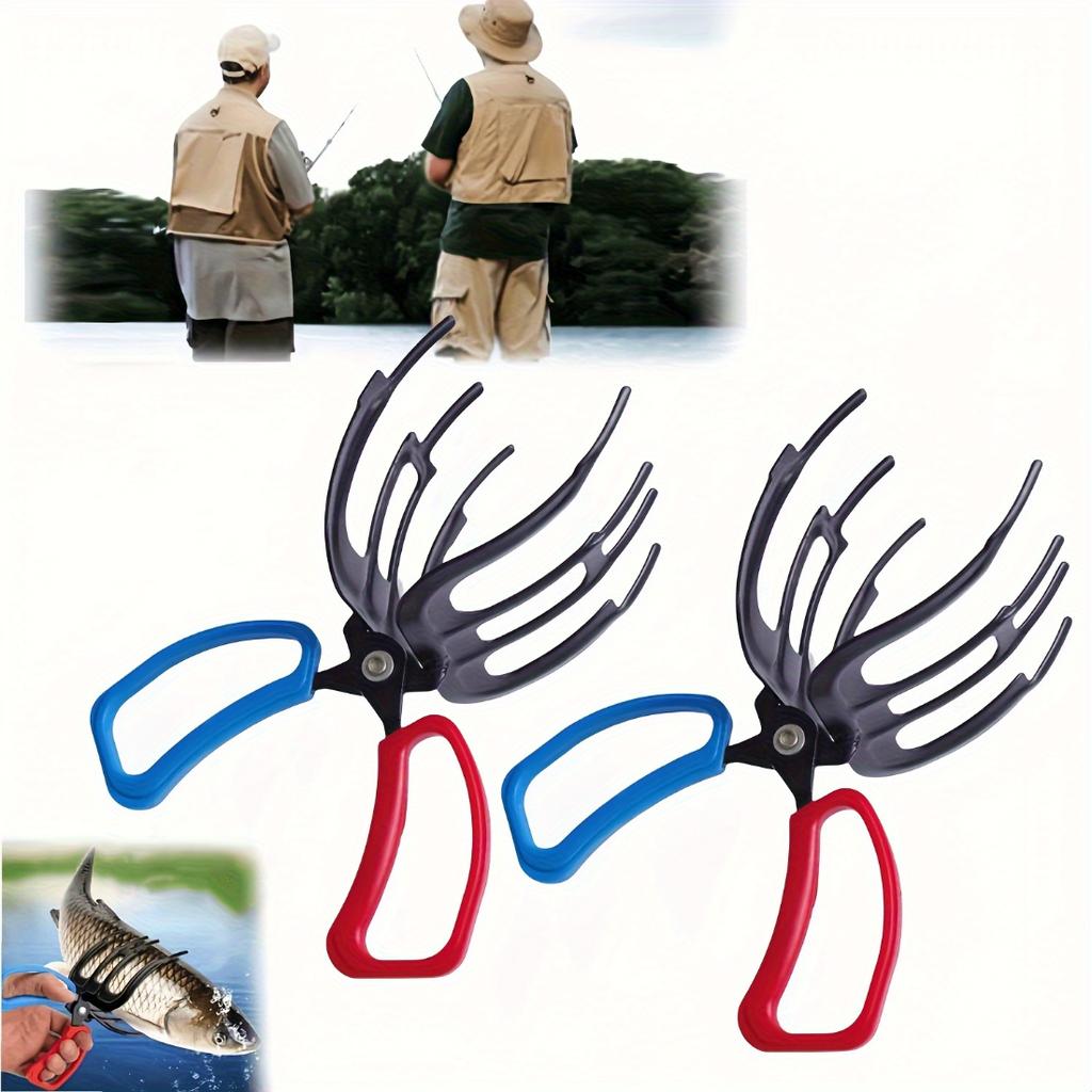 Upgraded Three-Claw Fish Gripper, Non-Slip Metal Fishing Clamp With Enhanced Grip, Waterproof Anti-Slip Fish Controller For Outdoor Fishing Use