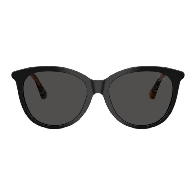 Burberry Original Design Acetate Irregular Sunglasses Women's Black