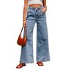 American Shiying Retro Washed Wide Leg Jeans Women 2025 Summer New Personality All-matching High Waist Trousers
