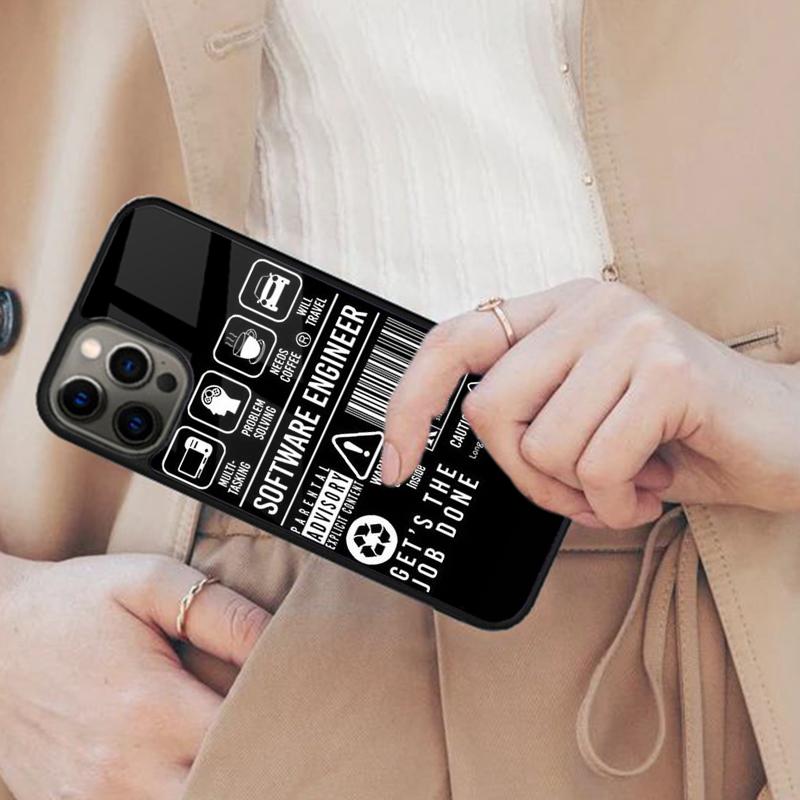 Programmer Code Software Magnetic Phone Case For APPLE iPhone 17 Air 16 14 13 12 Pro Max 15 Plus Wireless Charge MagSafe Cover