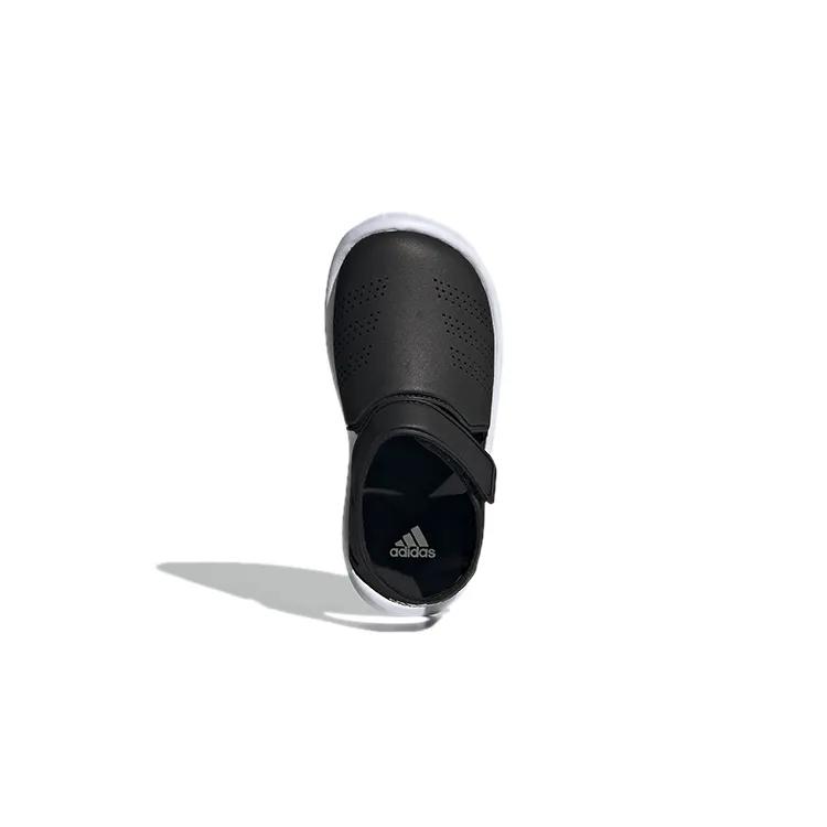 adidas FortaSwim Stripes J 'Black' (Unisex) Core Black / Core Black / Footwear White Kids' Sandals FW6048