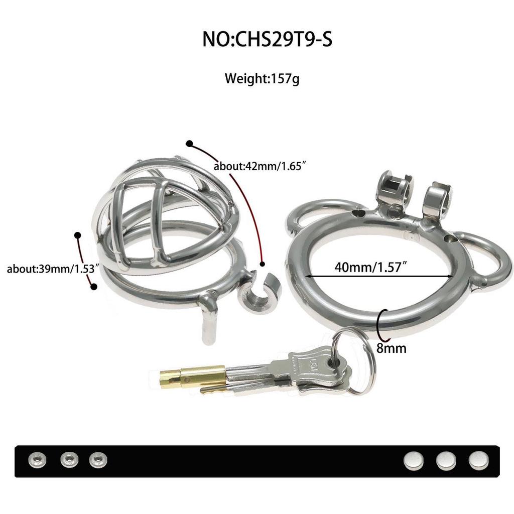 Xugu Yu Stainless Steel Chastity Lock Male Restraint Cage