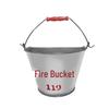 Rust-Proof Stainless Steel Half-Round Fire Sand Bucket for Workshops and Malls