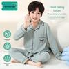 Ice Snow Cotton Boys' Pure Cotton Long Sleeve Pajama Set