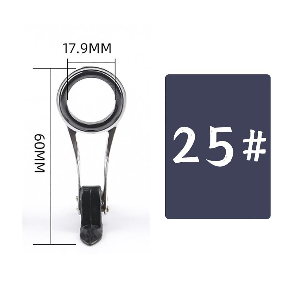 1Pcs Stainless Steel Fishing Rod Pole Line Guides Folding Guide Ring Wearproof Eye Ring Fishing Tackle Accessories Durable