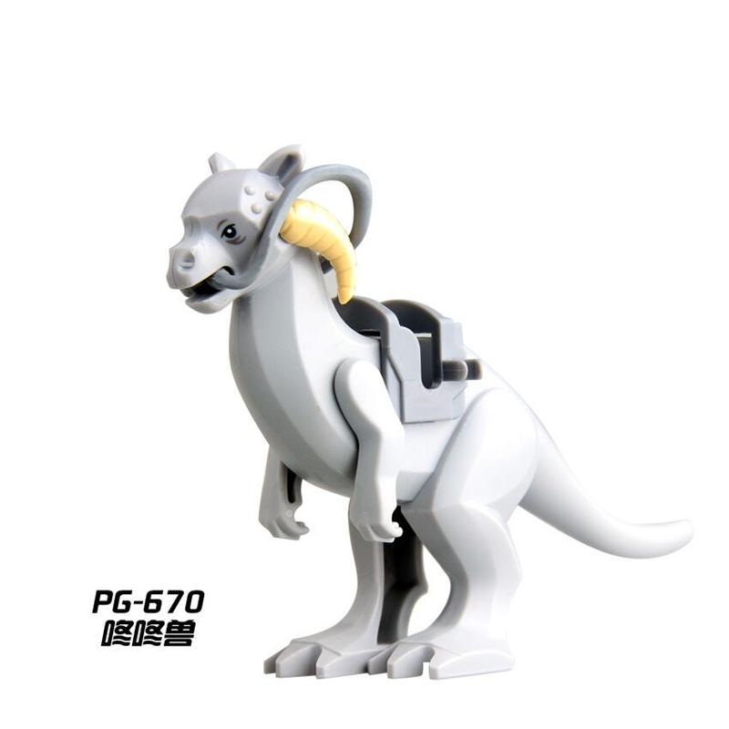 Kreativ Magi Mellan Serien Klassiska Djur Cyklar Byggklossar Krig Ridhäst Varg DIY Klossar Leksaker För Barn Julklappar