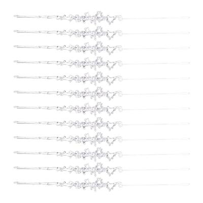 652F 12Pcs Clear Acrylic Icicle Pendant Shatterproof Christmas Tree Decoration Festival Hanging Ornament for Holiday Parties
