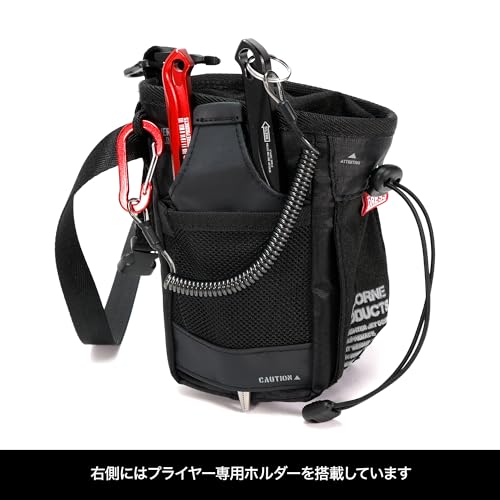 DRESS Tactical Chalk Bag, Approx. 1L, Fishing Accessories Storage Bag, Backpack, Convenient Waist Pouch for Light Fishing, Ajing Fishing Set, Pliers,