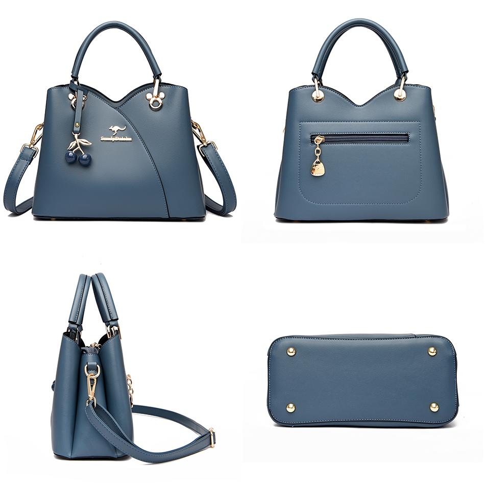 Designové 3 vrstvy luxusní dámské kabelky Messenger Dámská kabelka přes rameno pro ženy Móda 2023 Nová kabelka s třešní