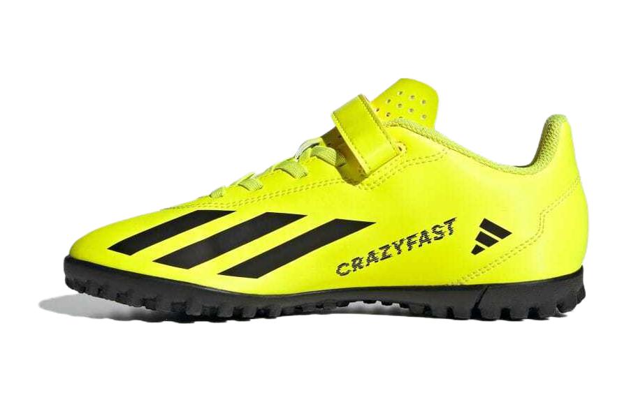 Adidas X Crazyfast Club Cushioning, Wear Resistant Low top Kids  Soccer Shoes Yellow Kids  IF0716 28.5