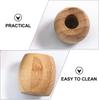 100pcs Natural Bamboo Toothbrush Base Wholesale Environment Bamboo Toothbrush Holder Stand Bathroom Accessories