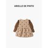 French Arielle De Pinto Kidsren's Velvet Suit Skirt Winter Outfit for Girls Warm Furry Skirt Two-Piece Set