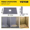 Waterproofing Shower Kit Shower Kit Tray 38''x60'' with Central Drain PVC