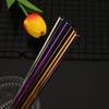 6*215mm 40Pcs Eco-friendly Reusable Metal Straws Set 304 Stainless Steel Drinking Straw Cocktail Party Favor Bar Accessory