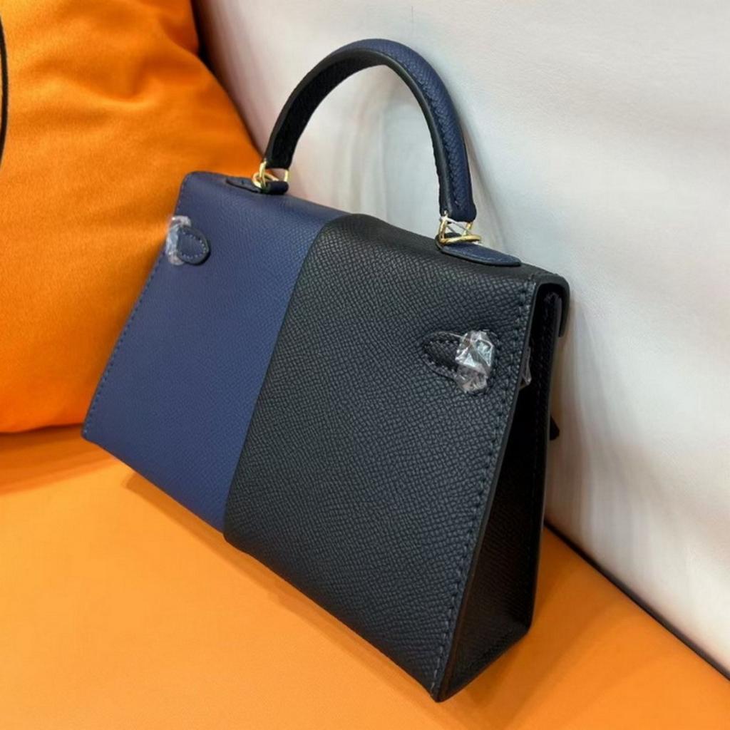 2025 Neue Leder Damen Tasche Kai-Li Tasche Palmenmuster Farbkombination Handtasche Umhängetasche Schrägband Mode Mini Kleine Tasche