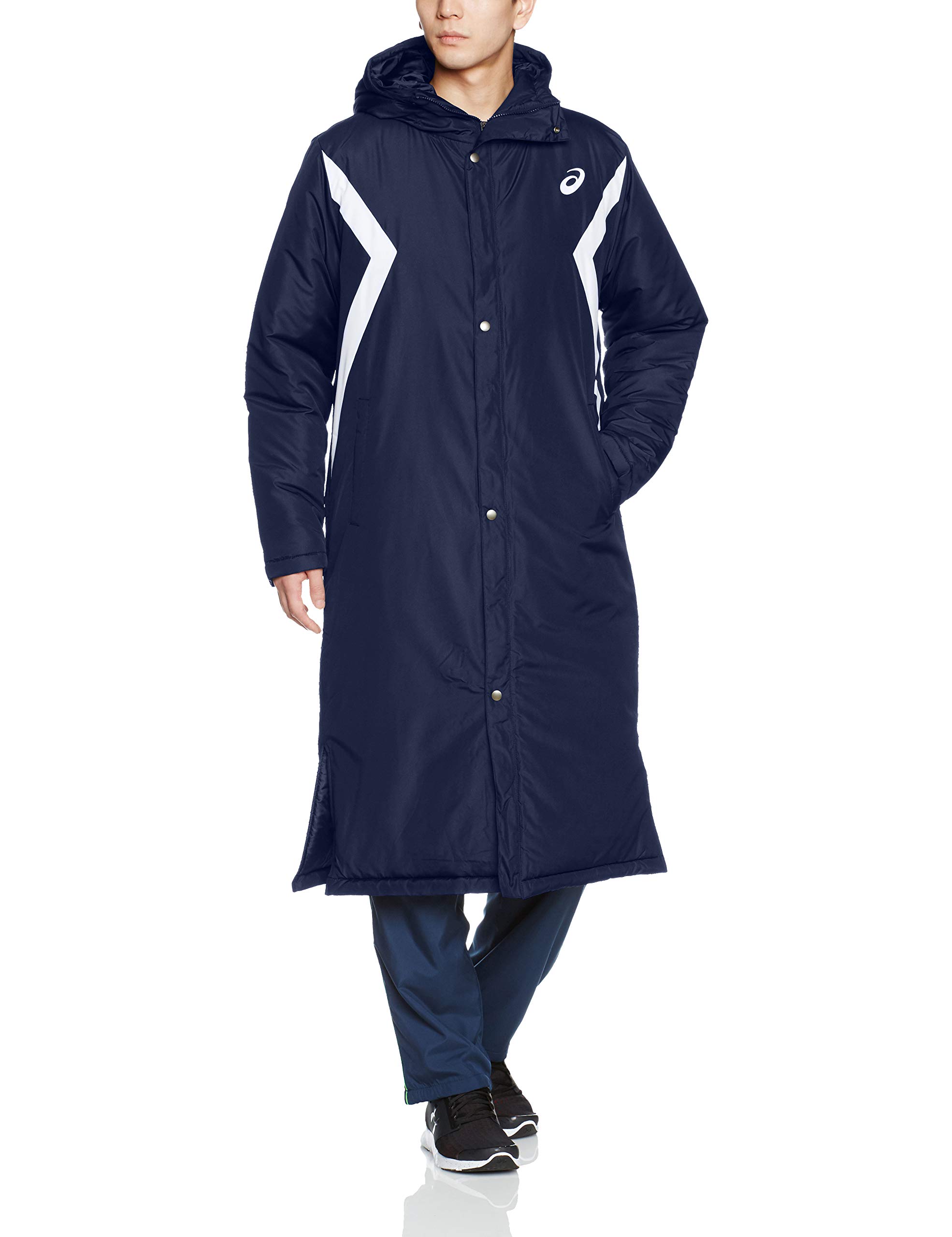 

Тренировочная одежда Длинное пальто XA735N XA735N 50 Темно-синий M [Asics] (подбитый) [Мужской]