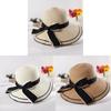 Fashionable Korean Style Large Bow Sun Hat For Women Summer Beach Hat With Wide Brim