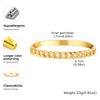 Fashion Twist Chain Stainless Steel Bangle Bracelet for Women Minimalist Vintage Irregular Cuff Bracelets Openable Jewelry Gifts
