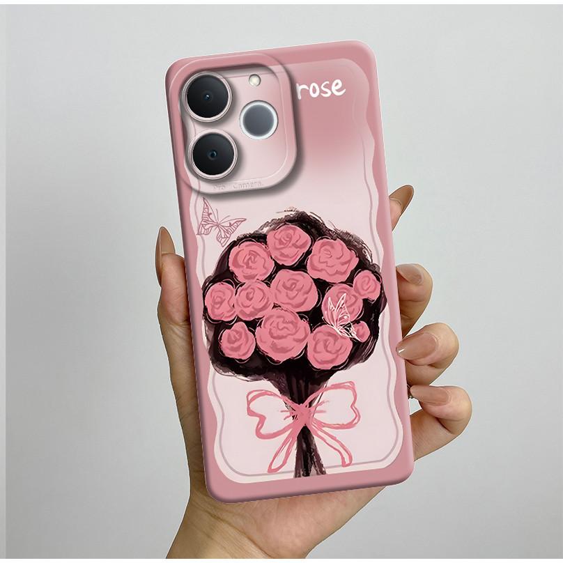 For Realme Note 70T Phone Case Aesthetic Butterfly Flower Anti Drop Protection Covers For Realme Note 70 T Note70T Bumper Casing