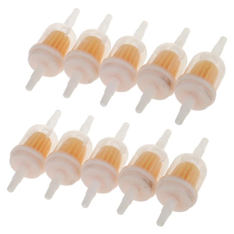 10 Pieces Motorcycle Dirt Bike Inline Gas Petrol Fuel Filter 6mm 8mm Pipe