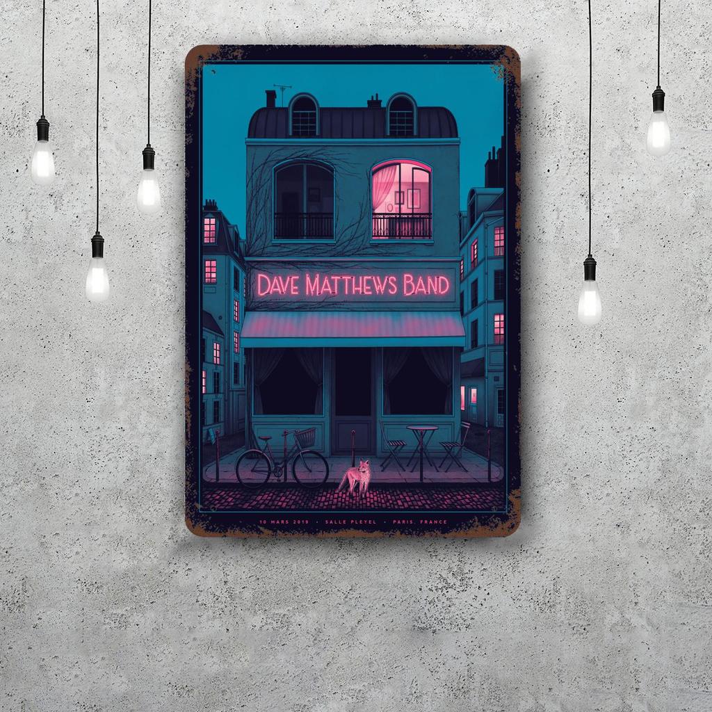 Dave Matthews Band Metallschilder Wanddeko Vintage Blechschilder Captain Metallposter Dekor für Bar Pub Club Wanddekoration