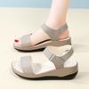 Women Summer Elevator Platform Sandals Outdoor Dressy Open Toe Casual Girls Big Size Thick Sole Black Grey Sandals