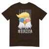 Merica Bald Eagle 4th Of July Trump American Flag Funny Gift TShirt