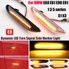 1Pair Dynamic Flowing LED Turn Signal Side Marker Light Blinker For BMW E46 E60 E61 E90 E91 E81 E87 E82 E88 E83 E84 E92 E93 X3