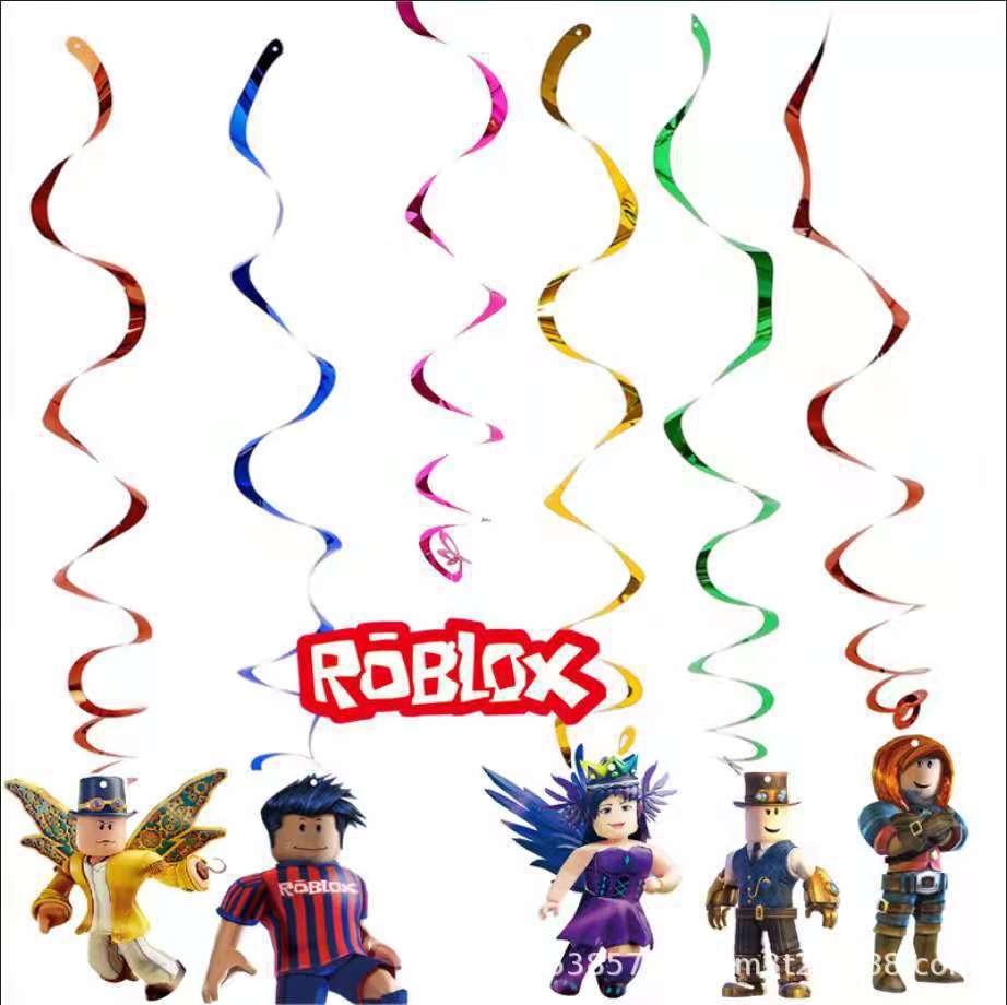 Roblox Sandbox Game Theme Birthday Party Decoration Set Latex Balloons Banner Cake Toppers Party Tableware For Kids Celebration