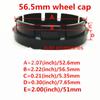 4pcs 56mm 60mm HSV Logo Car Emblem Wheel Center Hub Cap Rim Badge for Astra Commodore VT VX VU VY HSV Cruze Rodeo Astra