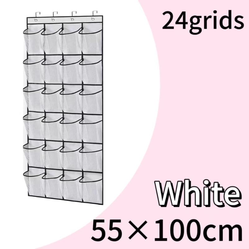 12/24 Pocket Shoes Organizer Rack Hanging Bag Wall Mounted Shoe Holder Hanging Over The Door Behind Closet Organizer Storage Bag