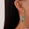 Hollow Water Drop Bohemian Crystal Earrings Zinc Zinc Alloy Crystal Earrings Pendant  Summer Party