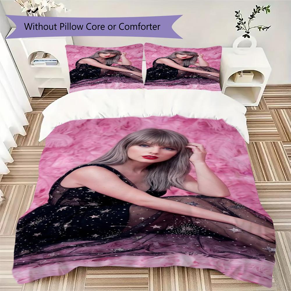 Taylor Swift Eras Tour Threepiece Set Without Core 1 Duvet Cover 2 Pillowcase Without Core Christmas Birthday Gift Soft And Comfortable