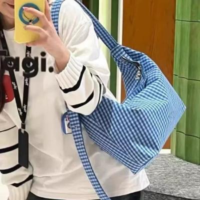 Casual Studenten-Klassen-Tragetasche mit großem Fassungsvermögen, Einzel-Schulter, Handtrage, Stofftasche, Canvas-Tasche