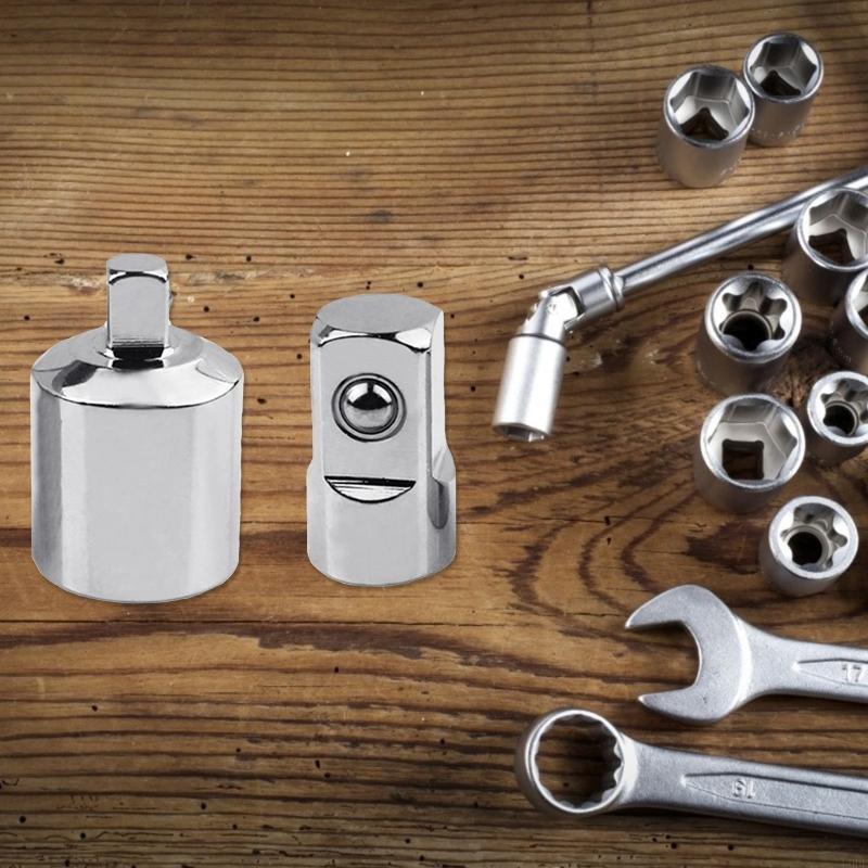 Chrome Plated Socket Adapter Reducer Stainless Steel Ratchet Sockets To 1/4" 1/4" To for Craftsman Wrench