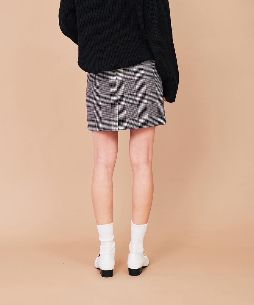 The Very Thing T/Glen Check A Line Mini Skirt_Bk