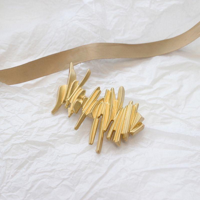 Women Hollow Bowknot Hair Clips Metal Gold Silver Color Tassel Hairpin Hair Accessories Geometric Ir