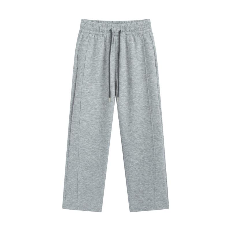 New Autumn Air Layer All-inclusive Edge Pants for Women's High Waist Drop Feeling Sports and Leisure Straight Wide-leg Pants for Women