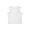 Yoga Crochet-Edge Solid Casual Round-Neck Tank Top Women Tops Sail-White DA1047-133